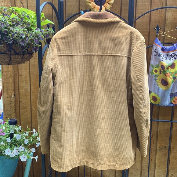 🎉HP🎉 Vintage Mens Tan Corduroy Removable Wool-lined Blazer - Picture 4 of 16